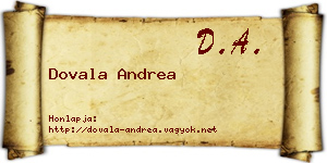 Dovala Andrea névjegykártya